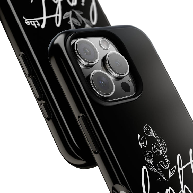 Tough Cases, Iphone hard shell sturdy strong phone case, Bible Verse on Print, upflifting customized gift item, great Holiday gift