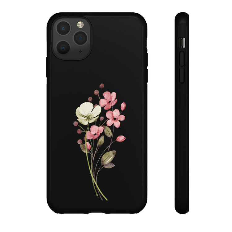 Floral all over pattern phone tough case,android and apple pretty flower design protective strong designer style phone cover