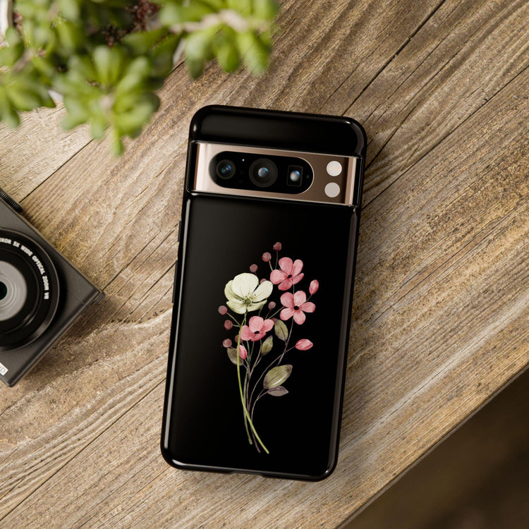 Floral all over pattern phone tough case,android and apple pretty flower design protective strong designer style phone cover