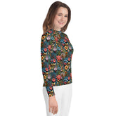 Youth Colorful Stylish Rash Guard - Vibrant Protection for Active Kids!&quot;