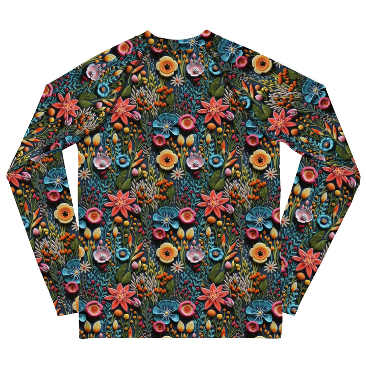 Youth Colorful Stylish Rash Guard - Vibrant Protection for Active Kids!&quot;