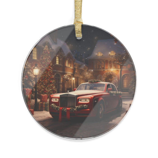 Acrylic Ornaments, Luxury Rolls Royce Xmas Tree Decor, Fancy Designer Holiday Decoration, Classy Sexy Ornament
