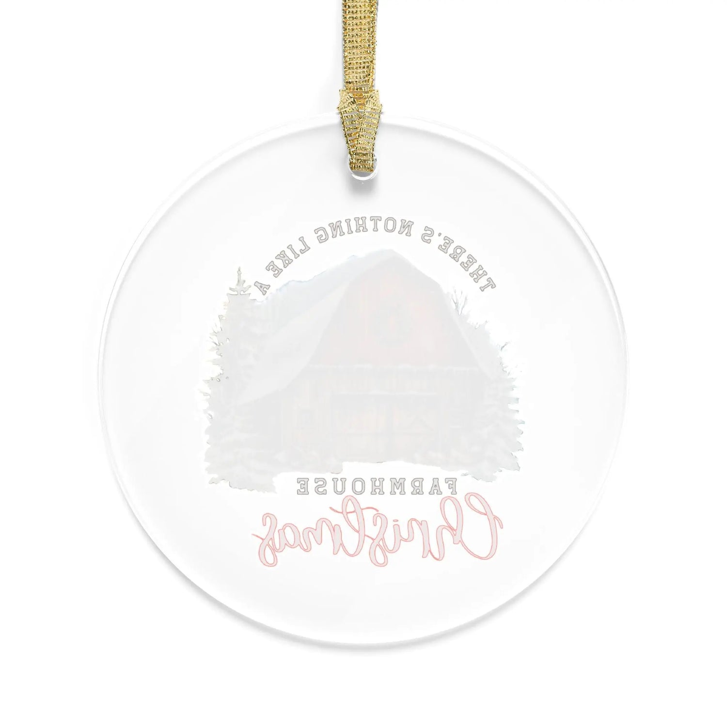 Acrylic Ornaments, Farmhouse Decorations, Tree Ornaments, Xmas ornaments, Country Xmas, Xmas Barn, Holiday Decor, Room Decor - Rustic The Aurora Touch