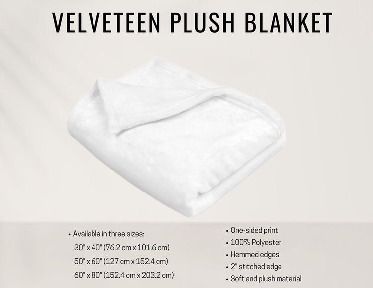 Skull & Floral Velveteen Blanket, Two- Sided Cozy Throw for Home Decor, Perfect for Halloween, Day of the Dead, Gothic Style, Unique Gift