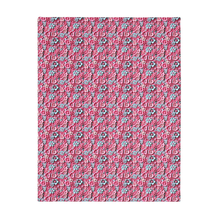 Floral Microfiber Two- Sided Blanket, Cozy Home Decor, Soft Pet Blanket, Chic Gift for Her, Spring Vibes, Garden Lover&