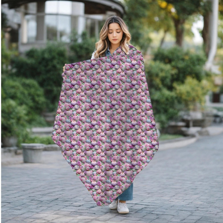 Floral Fall Velveteen Microfiber Blanket | Cozy Gift for Home, Sofa Throw, Bedroom Decor, Mother&