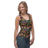 Floral Pattern Sublimation Cut & Sew Tank Top - Custom Female Apparel