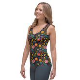 Floral Pattern Sublimation Cut & Sew Tank Top - Custom Female Apparel