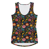 Floral Pattern Sublimation Cut & Sew Tank Top - Custom Female Apparel