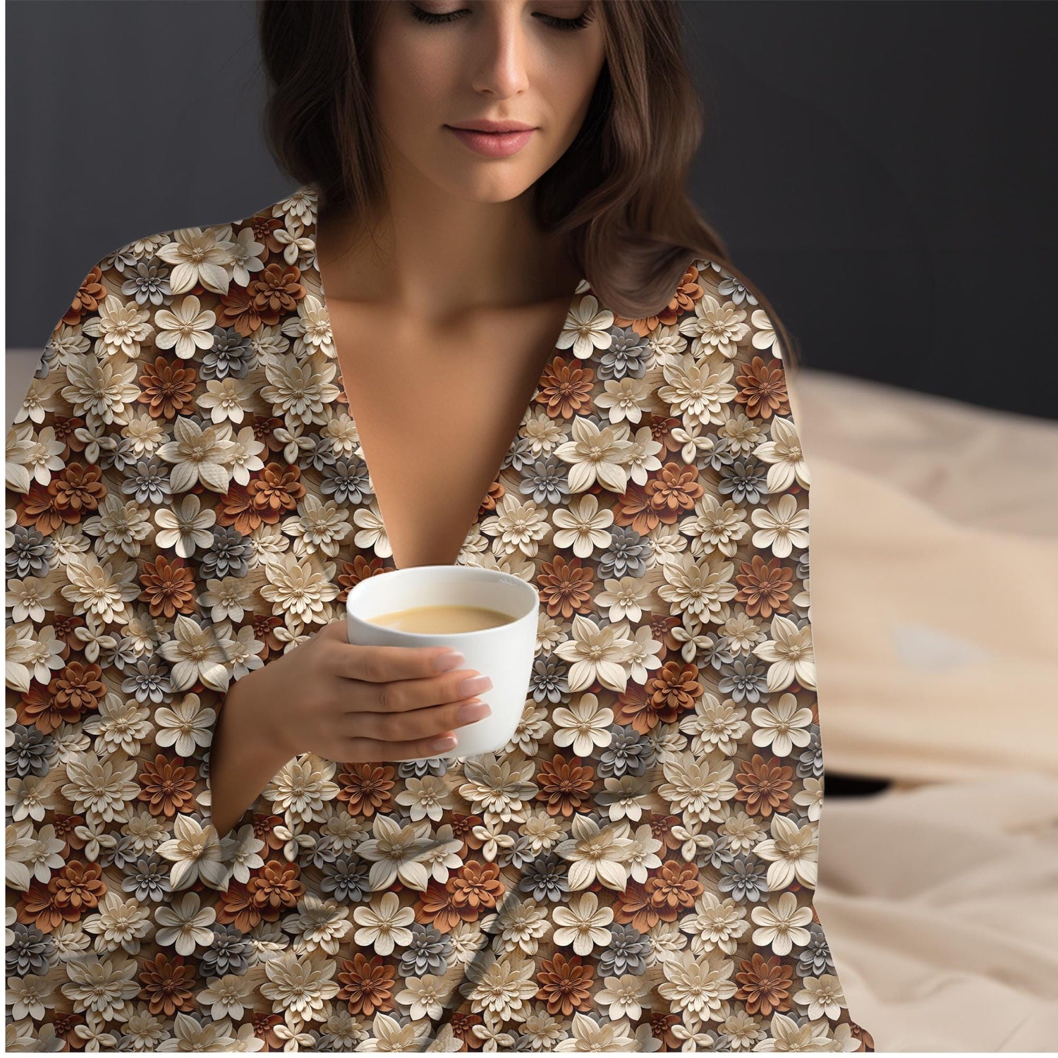 Stylish Fall Floral Throw Blanket | Cozy Fleece for Couch, Bedroom, and Playroom | Trendy Autumn Decor