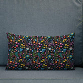 Premium Floral All-Over Print Throw Pillow - Soft Couch & Bed Cushion for Cozy Decor