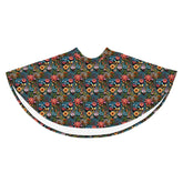 Vibrant All-Over 3D Threaded Floral Print Skater Skirt | Feminine Summer Style | Customizable Sizes