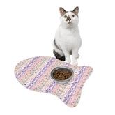 Floral Pet Feeding Mats for Stylish Dining, Dog Dish Mat, Kitty Bowl Mat, Non-Slip Animal Feeding Pad, Pet Decor Gift