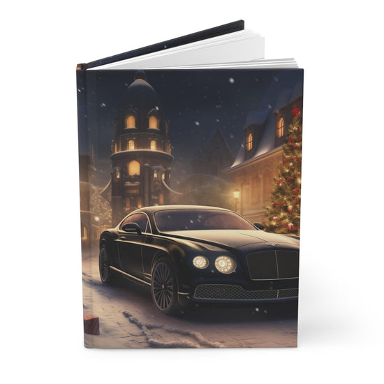 Christmas Holiday Scene Hardcover Journal Matte, Bentley, Holiday Journal, Daily Notebook, Songwriting Book, Note Taking Journal, Designer