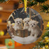 Glass Ornaments - Maltese Puppy Dog Lover Holiday Tree Decoration Home Decor Christmas Designs, Gift for Pet Lovers, Cute Dog Ornament, The Aurora Touch