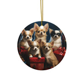 Ceramic Ornament, puppy love, Designer Ornaments, Holiday ornaments, Xmas tree Decor, Home decor, Holiday gift, Home gift The Aurora Touch