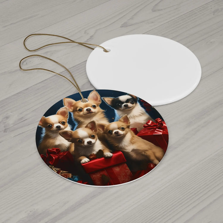 Ceramic Ornament, puppy love, Designer Ornaments, Holiday ornaments, Xmas tree Decor, Home decor, Holiday gift, Home gift The Aurora Touch