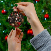 Ceramic Holiday Ornament, Frenchie dogs, Xmas ornaments, Designer ornaments, Dog Lover Ornaments, Xmas tree Decor The Aurora Touch