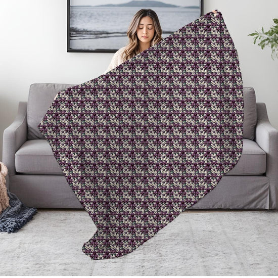 Cozy Velveteen Plush Blanket, Soft Blanket, Warm Throw, Home Decor, Gift for Her, Cozy Night In, Bedroom Accessory