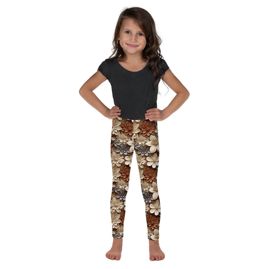 Whimsical Floral All-Over Print Leggings for Kids - Soft, Stylish, and Comfortable!