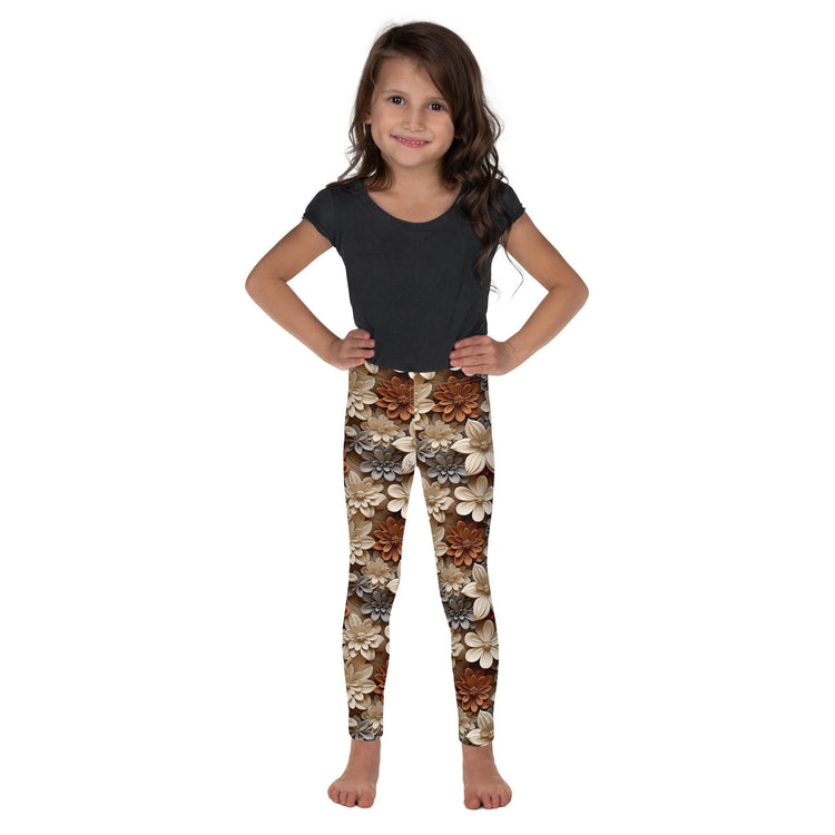 Whimsical Floral All-Over Print Leggings for Kids - Soft, Stylish, and Comfortable!