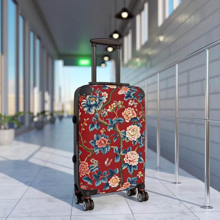 Floral Suitcase for Travel, Stylish Luggage for Women, Unique Vacation Gear, Trendy Travel Accessory, Perfect Gift for Travelers