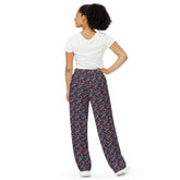 Vibrant Women’s All-Over Print Wide-Leg Pants - Colorful, Comfortable, and Chic