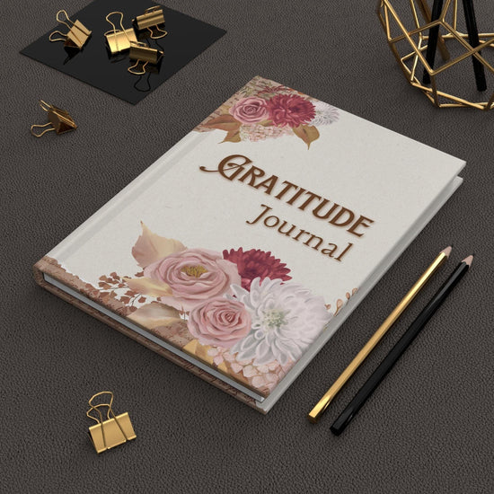 Gratitude Journal | Floral Hardcover Journal, Mindfulness Notebook, Daily Reflection Book