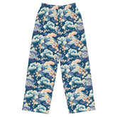 Chinoiserie Delight: Unisex Wide-Leg Relaxed Style Pants – All-Over Print