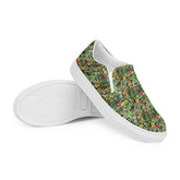 Stylish All Over Print Vibrant Women’s Slip-On Canvas Shoes - Unique Artistic Footwear for Every Occasion