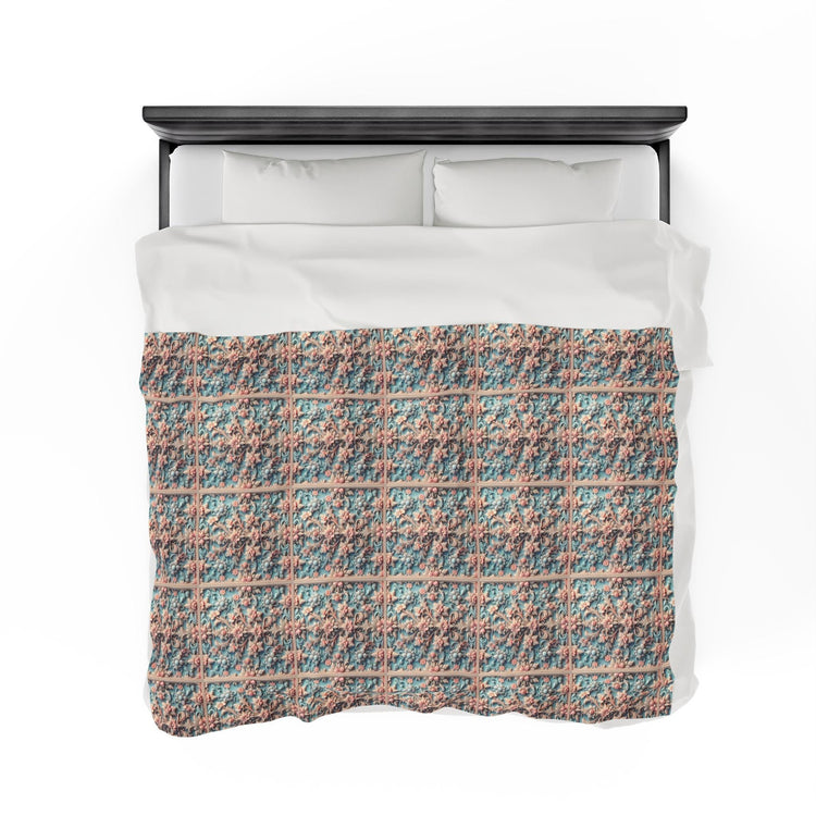 Victorian Style 3D Velveteen Plush Blanket Throw - Soft Cozy Home Decor, Warm Winter Gift, Luxury Bedding, Elegant Couch Accent, Unique