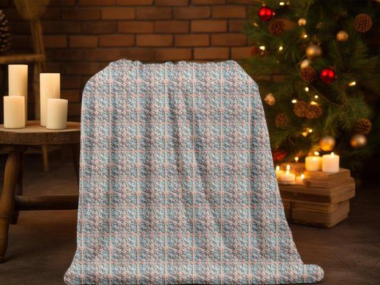 Victorian Style 3D Velveteen Plush Blanket Throw - Soft Cozy Home Decor, Warm Winter Gift, Luxury Bedding, Elegant Couch Accent, Unique