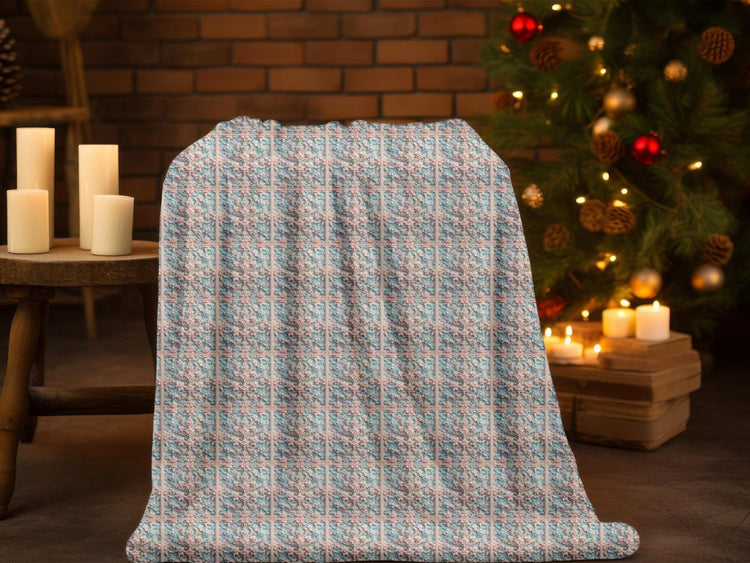 Victorian Style 3D Velveteen Plush Blanket Throw - Soft Cozy Home Decor, Warm Winter Gift, Luxury Bedding, Elegant Couch Accent, Unique