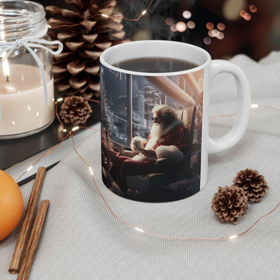 Realistic Santa Ceramic Mug 11oz,  Perfect Christmas Gift, Holiday Coffee Mug, Festive Kitchen Decor, Unique Santa Mug, Gift for Family