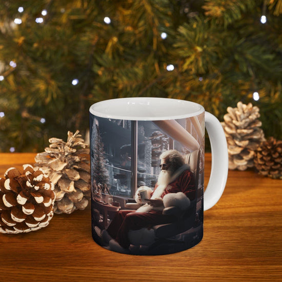 Realistic Santa Ceramic Mug 11oz,  Perfect Christmas Gift, Holiday Coffee Mug, Festive Kitchen Decor, Unique Santa Mug, Gift for Family