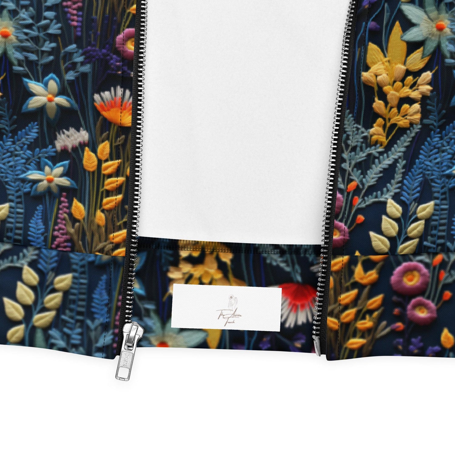 Unique Floral Pattern Stylish Bomber Jacket – All-Over Print 3D Threaded Design, Casual & Evening Wear, Trendy Floral Bomber, Perfect Gift