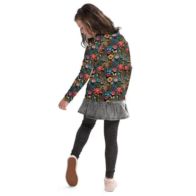 Youth Colorful Stylish Rash Guard - Vibrant Protection for Active Kids!&quot;