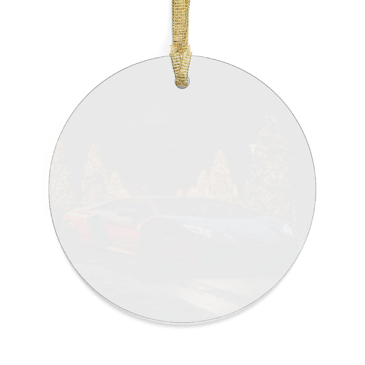 Acrylic Ornaments, Red lamborghini, Holiday Design, Designer ornament, Luxury Ornament, Christmas tree ornament, Christmas Decor