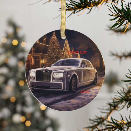 Personalized Acrylic Ornaments with Car Design, Custom Holiday Decorations, Unique Christmas Gifts, Car Lovers Keepsake, 2024 Holiday Decor