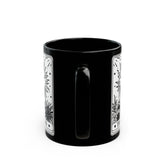 Celestial Black Mug - The Sun Tarot Card Coffee Cup, Mystical Psychic Gift, 11oz 15oz Mug, Tarot Card Readings, Mystic Drinking Cup