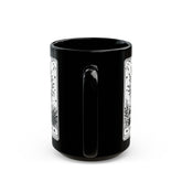 Celestial Black Mug - The Sun Tarot Card Coffee Cup, Mystical Psychic Gift, 11oz 15oz Mug, Tarot Card Readings, Mystic Drinking Cup