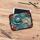 Floral Laptop Sleeve- Stylish Tech Accessory for Home, Office or Travel, Perfect Gift for Students or Professionals, 3D Vibrant Nature