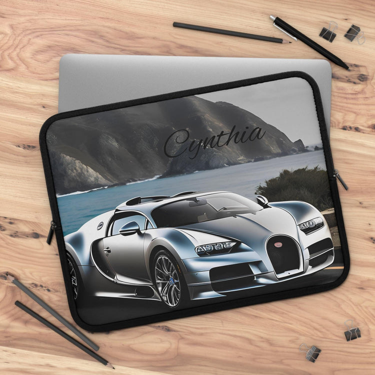 Custom Bugatti Laptop Sleeve, Personalized Tech Case, Car Lovers Gift, Travel Accessory, Unique Design