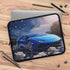 Personalized Car Lover Laptop Sleeve - Automotive Gift, Custom Tech Case, Stylish Computer Bag, Unique Present for Him, Blue Lamborghini