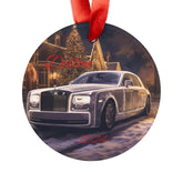 Personalized Acrylic Ornament, XMAS Decoration, Custom Holiday Keepsake, Gift for Car Lovers, Winter Decor, Family Ornament, Rolls Royce The Aurora Touch