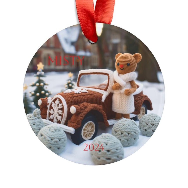 Personalized Acrylic Ornament, Holiday Decor, Christmas Gift, Keepsake, Customizable Ornament for Tree, Gift for Family The Aurora Touch