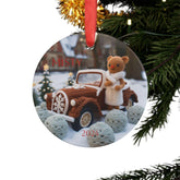 Personalized Acrylic Ornament, Holiday Decor, Christmas Gift, Keepsake, Customizable Ornament for Tree, Gift for Family The Aurora Touch