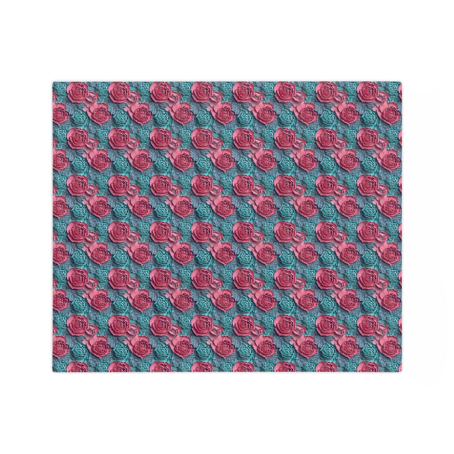 Floral Rose Microfiber Blanket, Cozy Throw, Soft Home Decor, Perfect Gift for Birthdays, Weddings, and Anniversaries