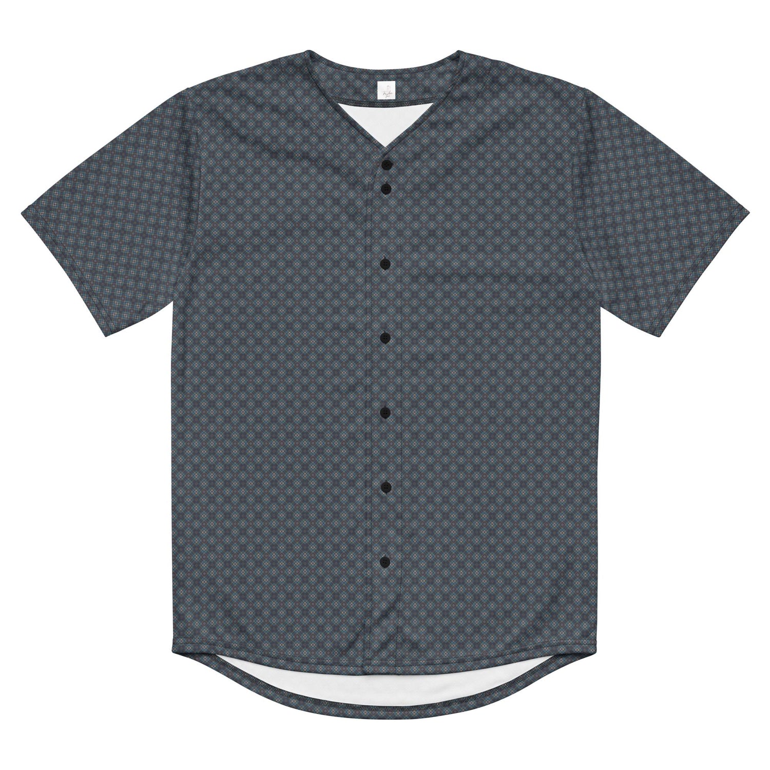 Men’s Geometrical Recycled Baseball Jersey – Eco-Friendly Athletic Wear with Relaxing Casual Stylish Design
