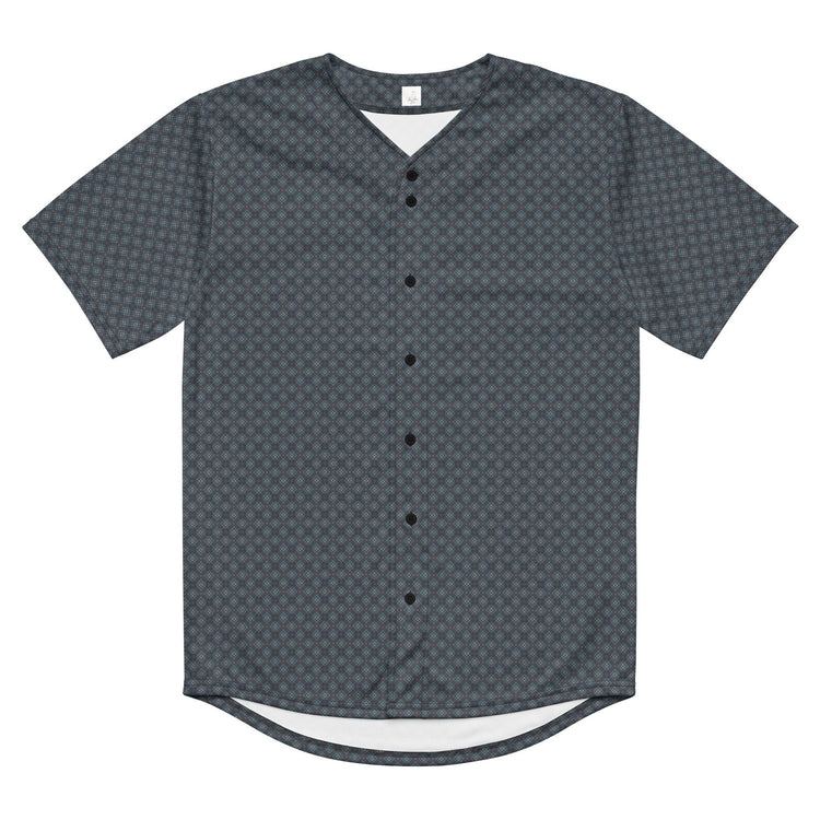 Men’s Geometrical Recycled Baseball Jersey – Eco-Friendly Athletic Wear with Relaxing Casual Stylish Design
